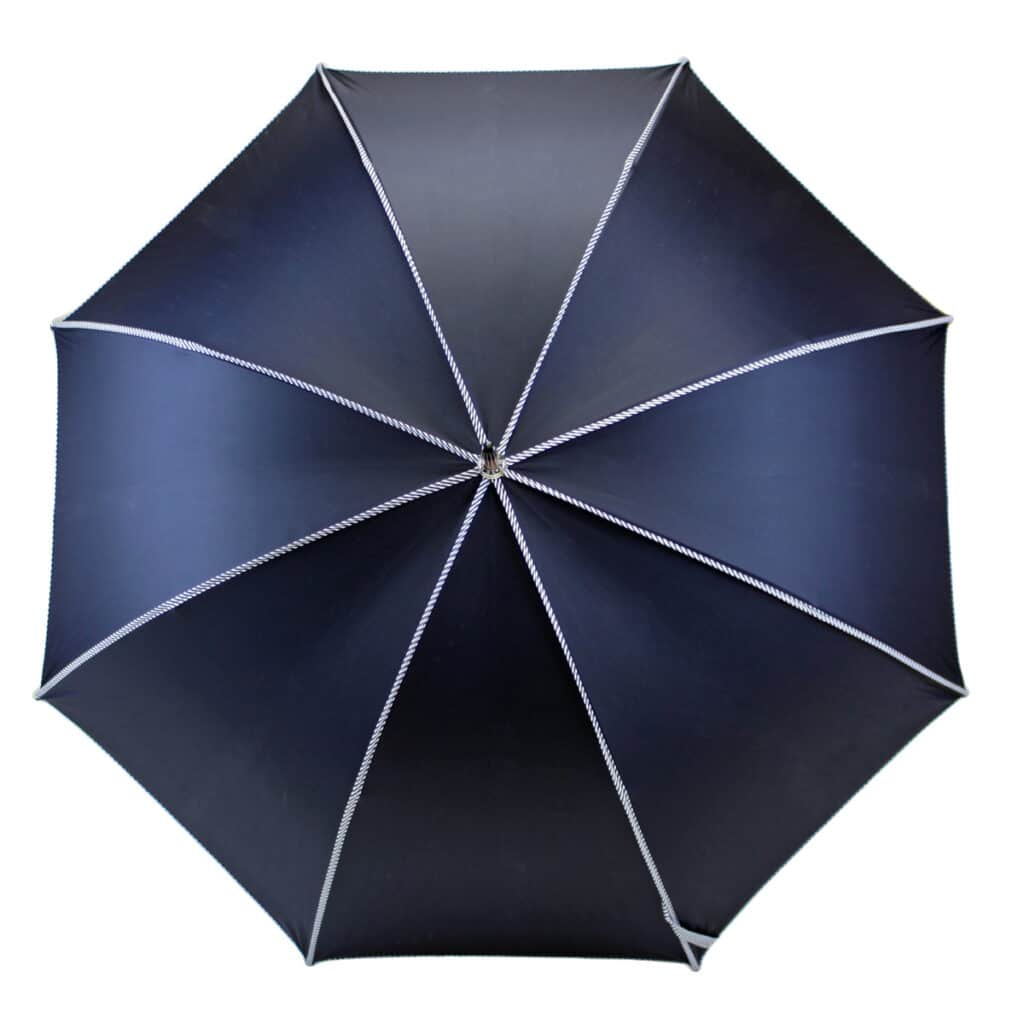 Parapluie élégant bleu marine et marinière H2o Parapluies Chapeaux