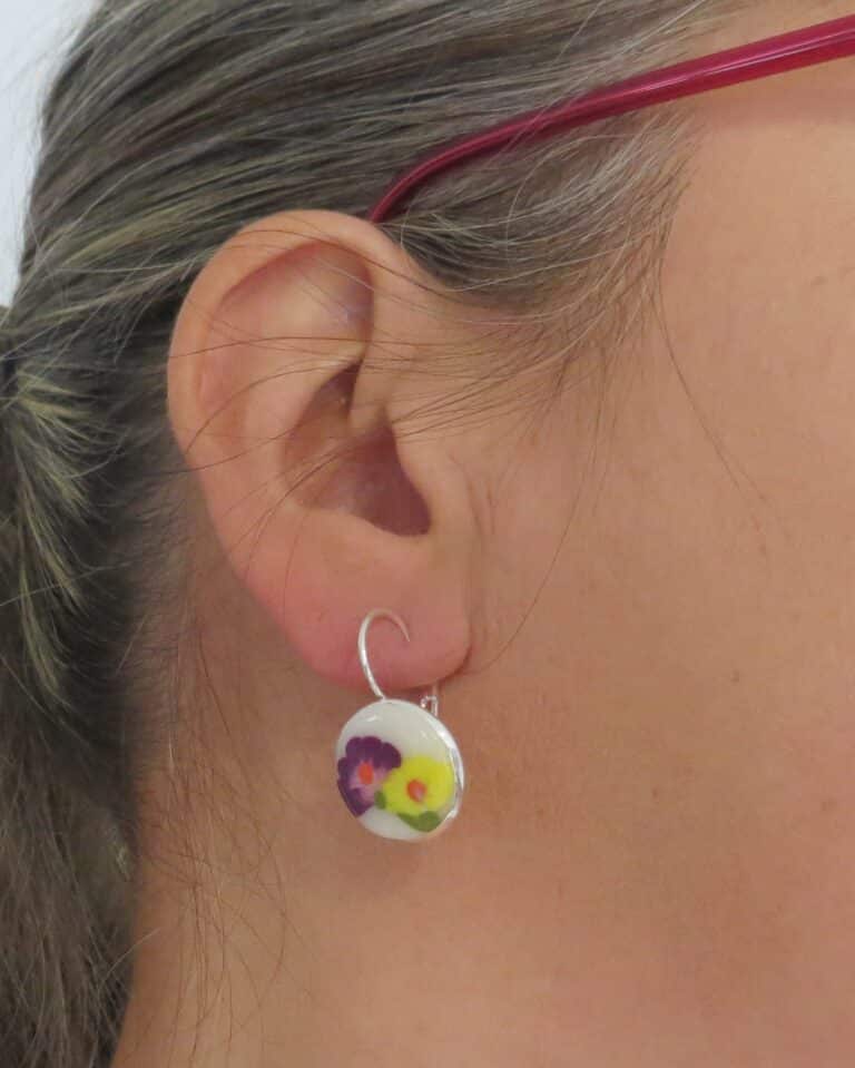 boucles d'oreilles "duo floral" Lucie