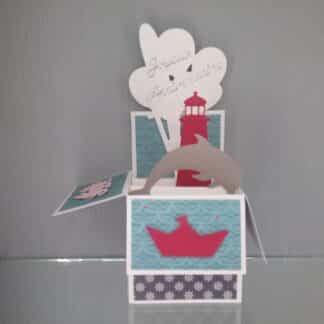 Voir le produit Carte anniversaire enfant sur le thème de la mer du marchand MathyCréas - Papeterie & Accessoires de bureau