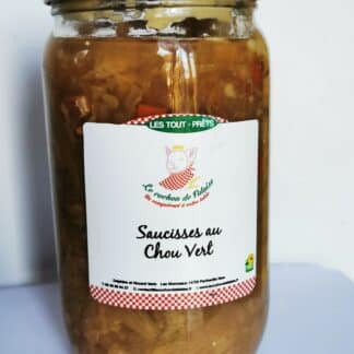 Voir le produit Saucisses au chou 760g du marchand Le Cochon de Falaise - SAS HOVALE - Produits du terroir