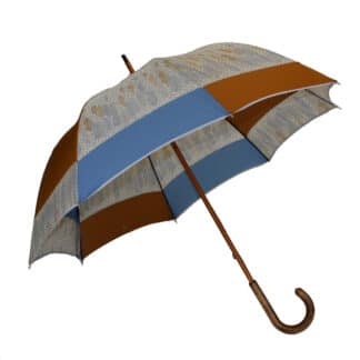 Voir le produit Parapluie long moulin bleu camel et motifs du marchand H2o Parapluies