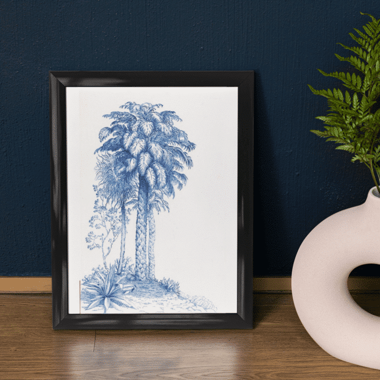 Le palmier, version bleue