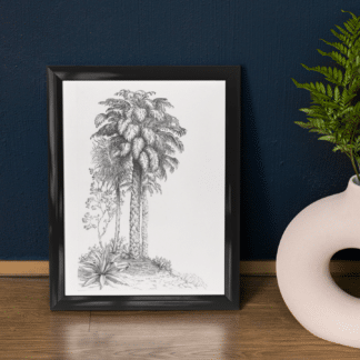 Voir le produit Le palmier, version gris anthracite du marchand Laurence Natier, atelier de peinture décorative - Sculpture & Oeuvres murales