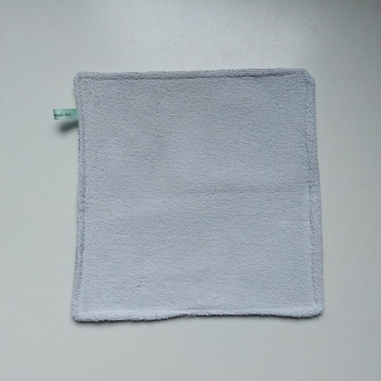 Essuie-tout lavable carré en tissu éponge