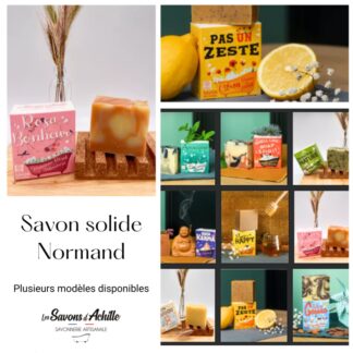 Voir le produit Savon solide Normand par Les savons d'Achille du marchand L'Aiguille Verte
