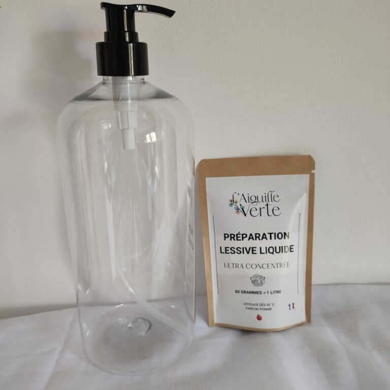 KIT PRÉPARATION POUR LESSIVE LIQUIDE ULTRA CONCENTRÉE PARFUM POMME